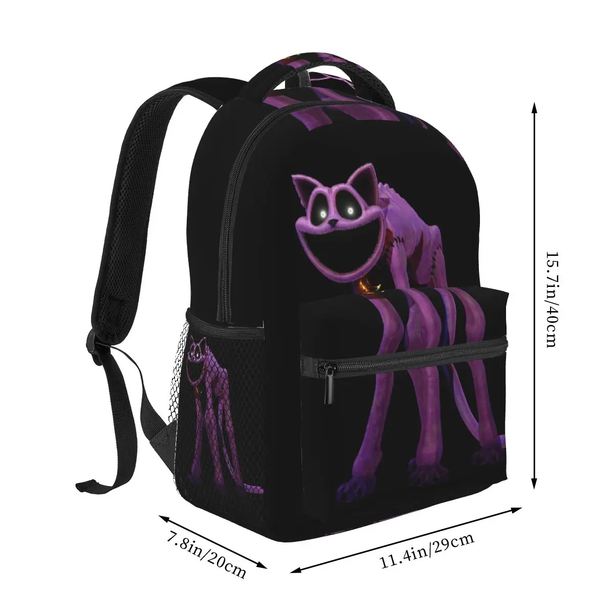 CATNAP Monster Student Backpack School Bag Hiking Travel Daypack for Boys Girls Fashion Bookbag Shoulder Bags