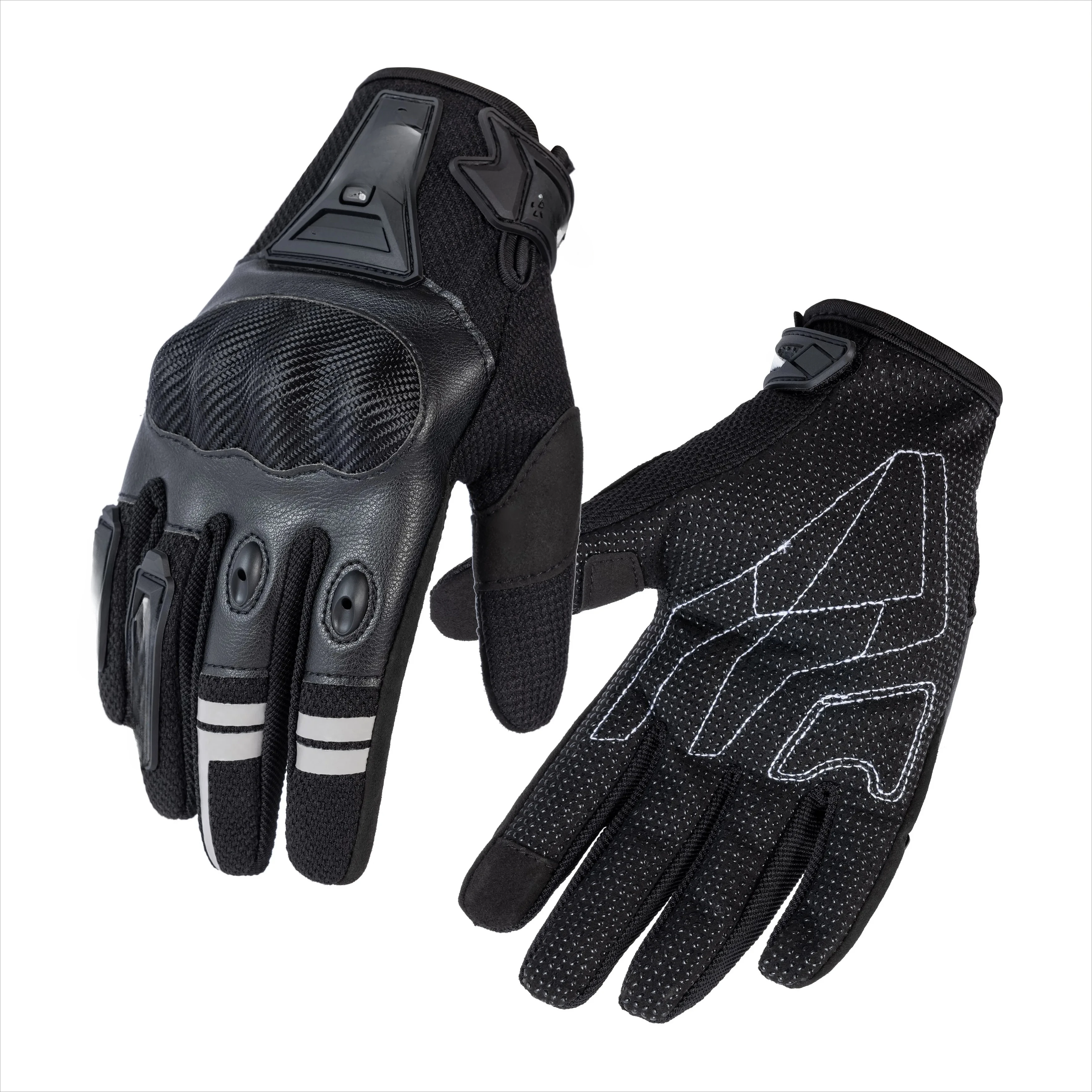 

Мотоциклетные перчатки с сенсорным экраном, совместимые с 3D-дизайном, противоскользящие и износостойкие перчатки для верховой езды