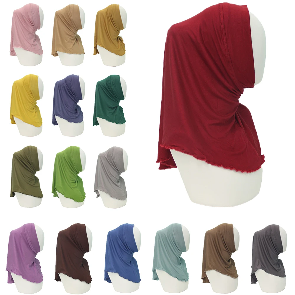 Donne musulmane Underscarf Inner Hijab Stretch One Piece Amira foulard cappello con cofano islamico tubo turbante copricapo sciarpa Wrap Cap