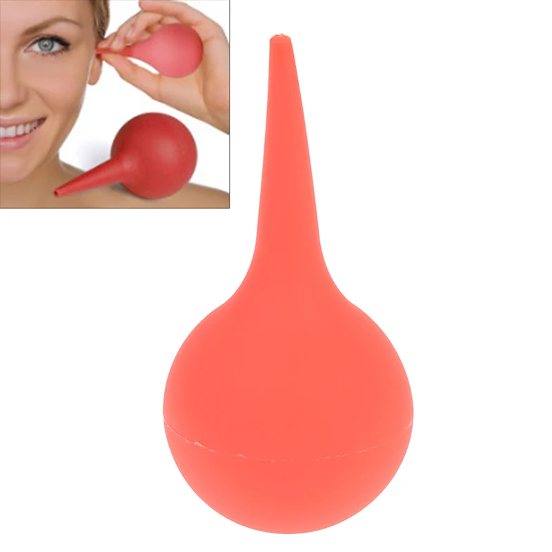 Adult Children Ear Syringe Bulb Earwax Removal Soft Nasal Aspirator Suction Cleaner Medium Silicone Wash Ball