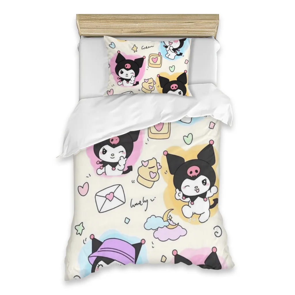 

Sanrio Kuromi Single Bed Sheets Set Complete Case Single Linen Quilt Cover