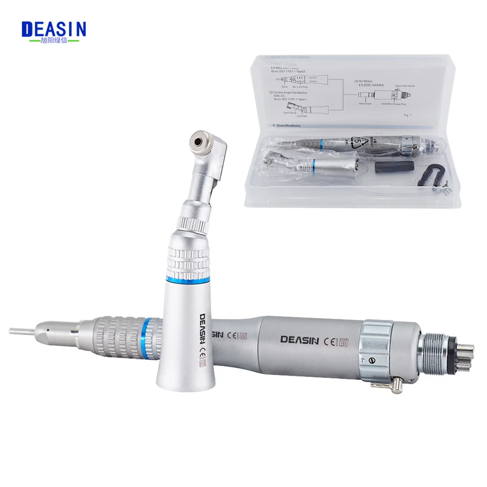 Wszystkie rodzaje Dental Slow Low Speed Handpiece Straight Contra Angle Air Turbine Motor Dental Lab Equipment Micromotor Polishing Tool