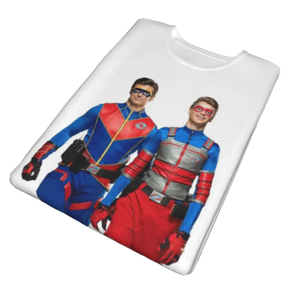 Blow Some Bubbles And Fight Some Crime Henry Danger Camiseta masculina de poliéster, camiseta clássica masculina com gola redonda e manga curta