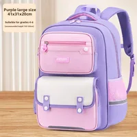 Mochila ligera pequeña de nailon ultraligera con protección de carga para estudiantes de primaria, mochila escolar expandible de gran capacidad para niños