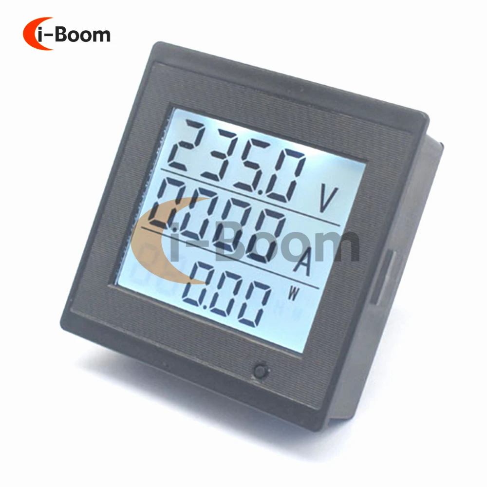 220V 20A AC Electric Energy Meter Digital Display Volatge Current Meter Power Detector LCD Voltmeter Wattmeter Tester 80-300V