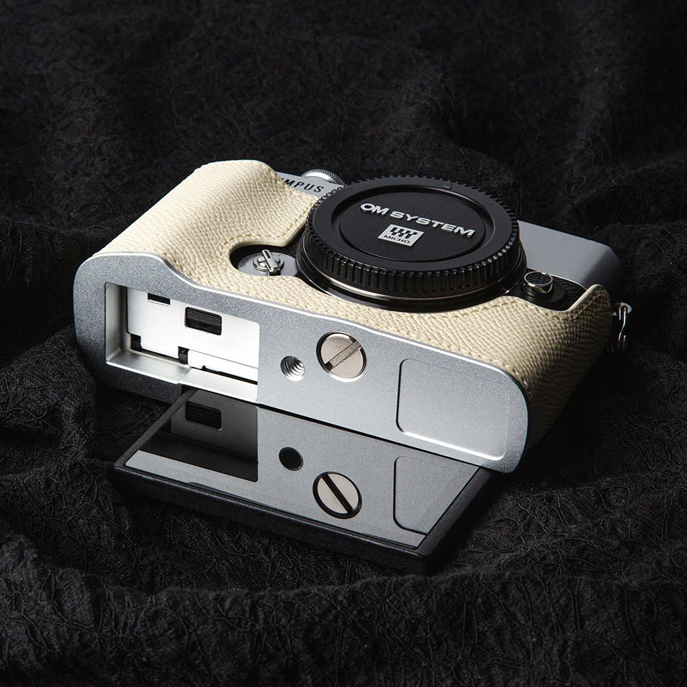 EP7 Protective Case PENF Half Bag for OLYMPUS PEN E-P7 PEN-F EP7 Case PEN F Genuine Leather Half Case EP 7 Handmade Camera Bag - Image 3