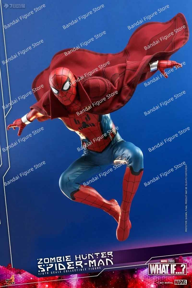 ฟิกเกอร์แอ็คชั่น HOTTOYS HT TMS058 1/6 นักล่าซอมบี้ สไปเดอร์แมน ถ้าอย่างนั้นแล้วมันจะเป็นอย่างไร? ฟิกเกอร์ด็อกเตอร์สไปเดอร์แมนจากซีรีส์การ์ตูนขนาด 12 นิ้ว