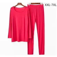 Women's Pajamas Set 2026 New Plus Size Ladies' Sleepwear Suit Modal Cotton Spring Summer Night Wear Female Home Clothes 3XL-7XL - Image 3