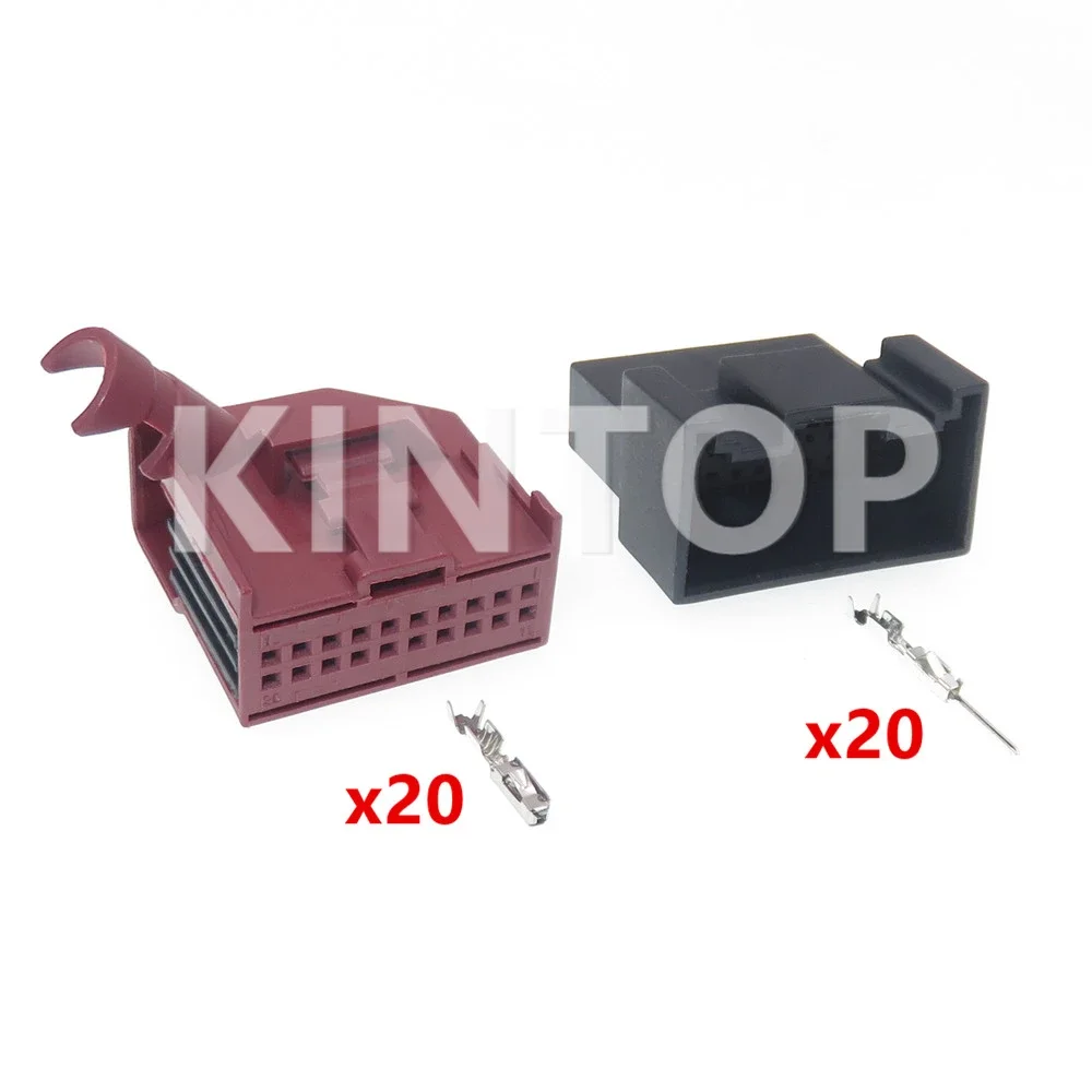 1 Set 20 Pins 1534102-1 1534110-2 AC Assembly Auto Computer Gateway Controller Cable Harness Socket For VW 8E0972420 1534095-1