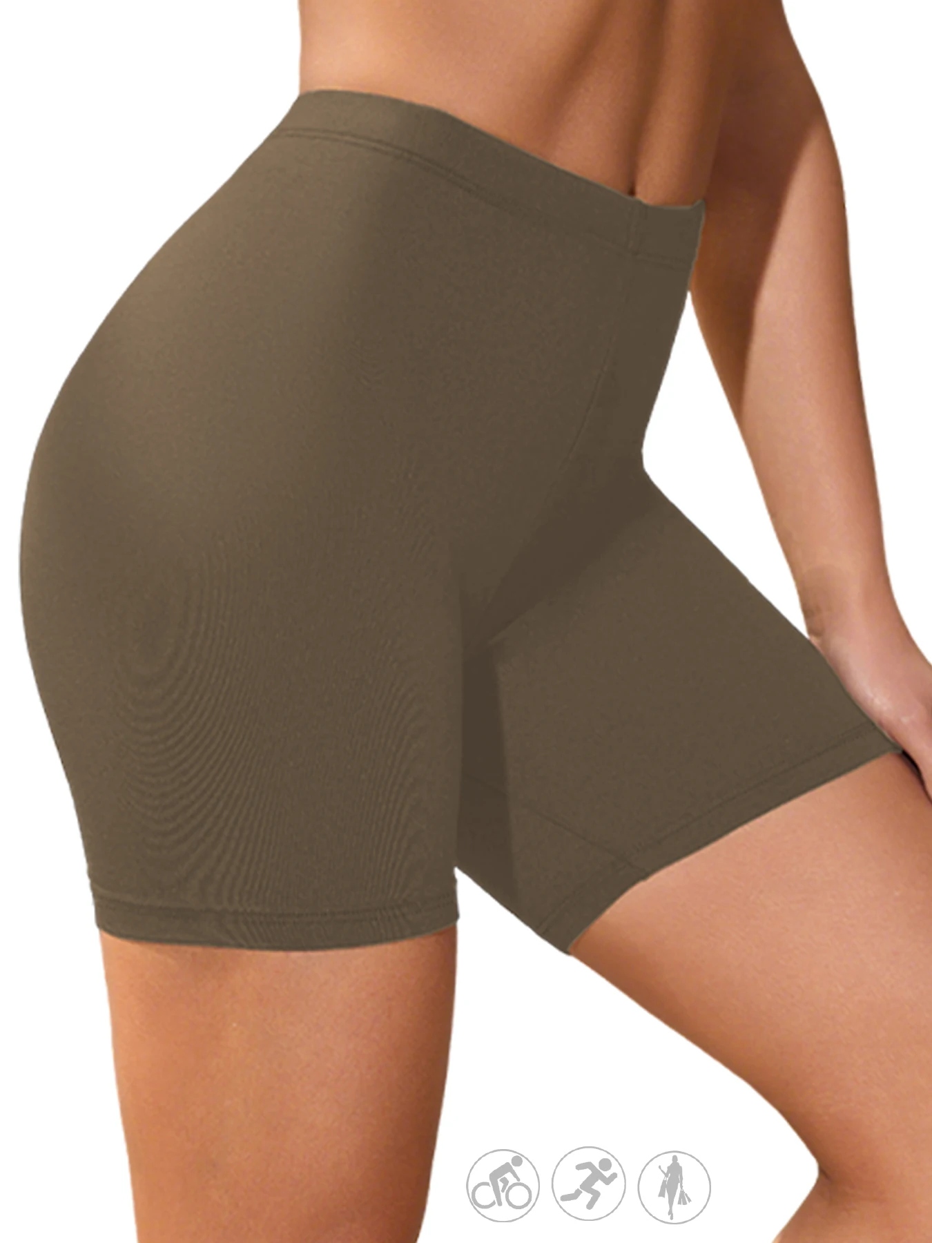 

Women Athletic Shorts Super Soft Biker No See Through Workout Yoga Running Home Casual