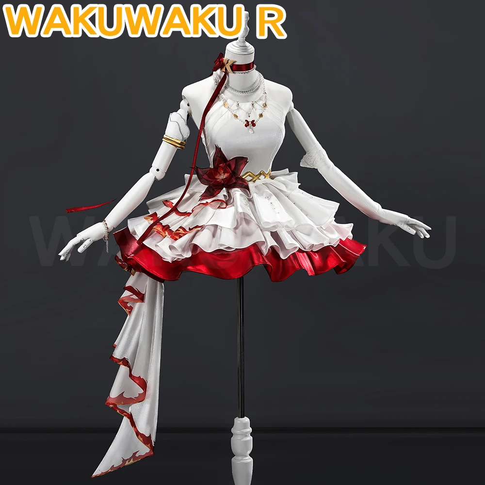 

IN STOCK Camellya Cosplay Costume Game Wuthering Waves WakuWaku-R Women Dress Red Cute Camellya Cosplay Costume