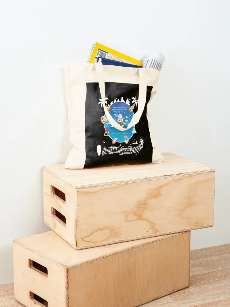 حقيبة يد من Ballad of the Windfish حقائب نسائية حقائب قماش أكياس تسوق قابلة لإعادة الاستخدام حقيبة للمتسوقين الجامعيين