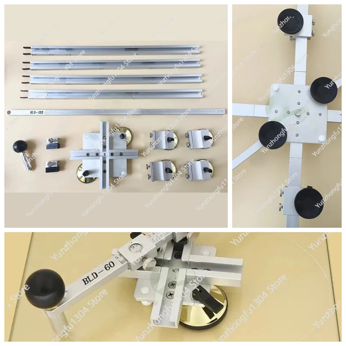 BLD-122/BLD-200 Circular Glass Cutting and Notching Tool Dual-Purpose Tool Elliptical Glass Processing and Cutting