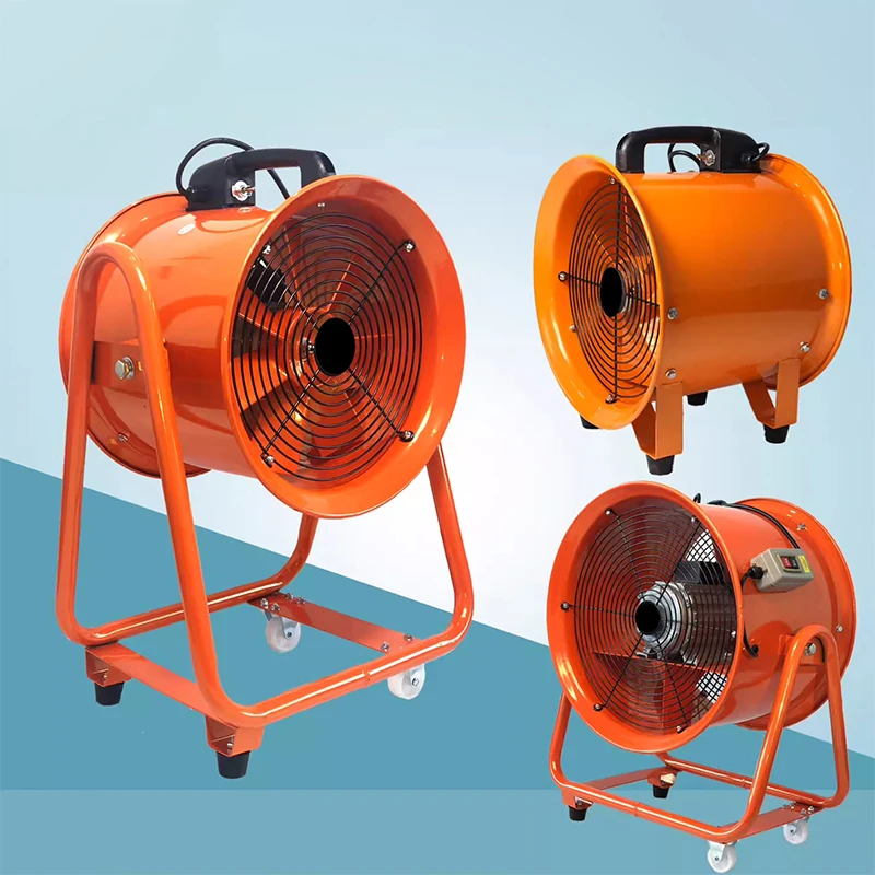 Ventilador de trabalho de espaço limitado 220V ventilador axial portátil móvel portátil de alta velocidade ventilador industrial de alta potência 16/20 polegadas
