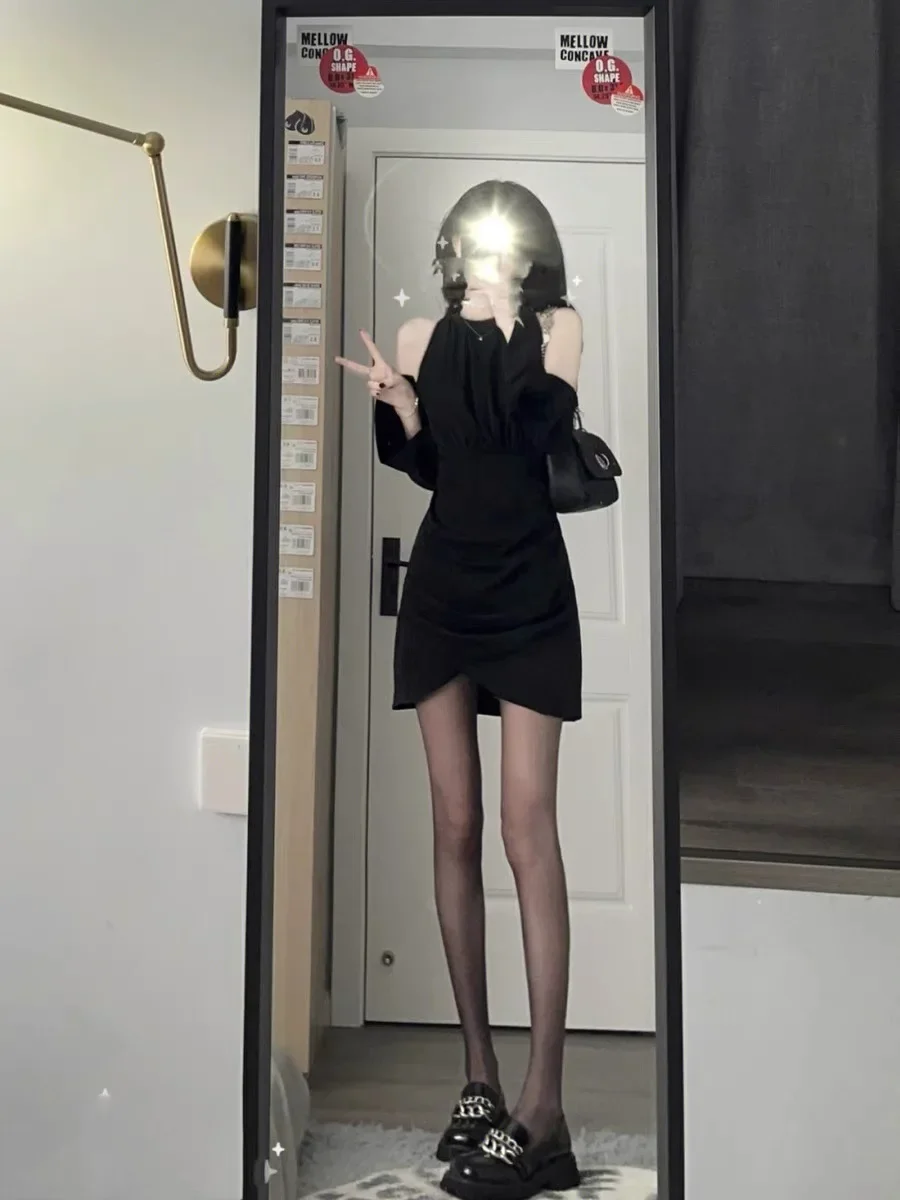 Sexy Bodycon Woman Dress 2025 Vestidos De Mujer O-neck Off Shoulder Irregular Temperament Robe Femme Tunic Mini Party Dresses