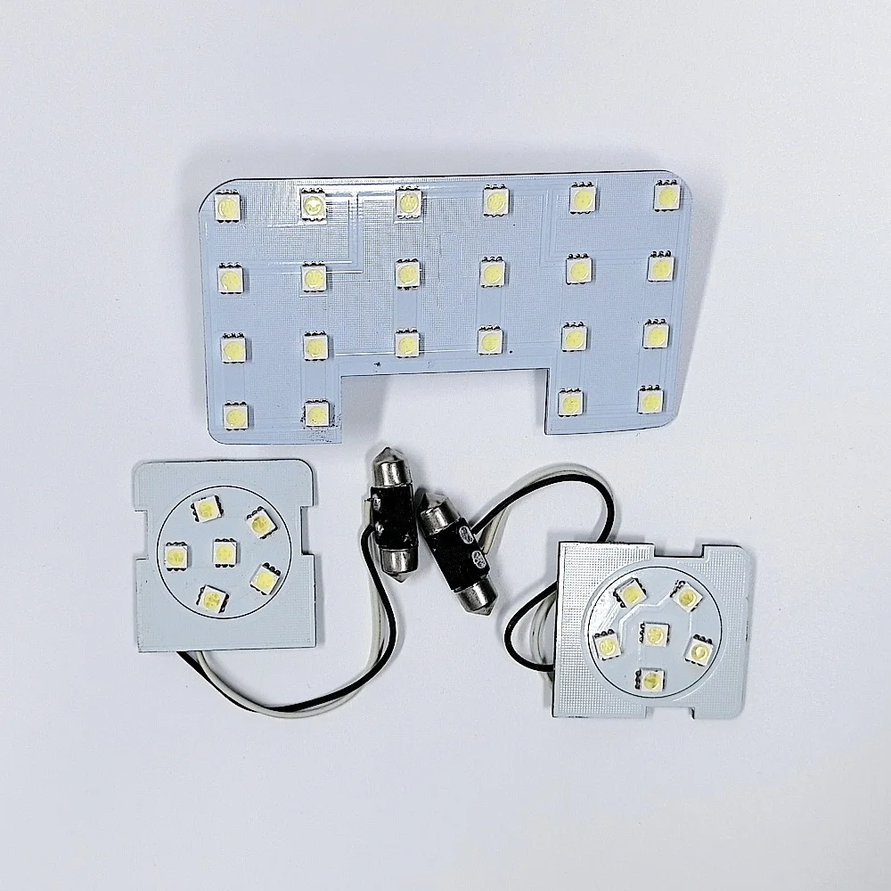 

July King Car Reading Lights compatible for Kia K2 Rio Forte Verna etc, 3 pcs 6000K LED Interior Indoor Dome Map Light