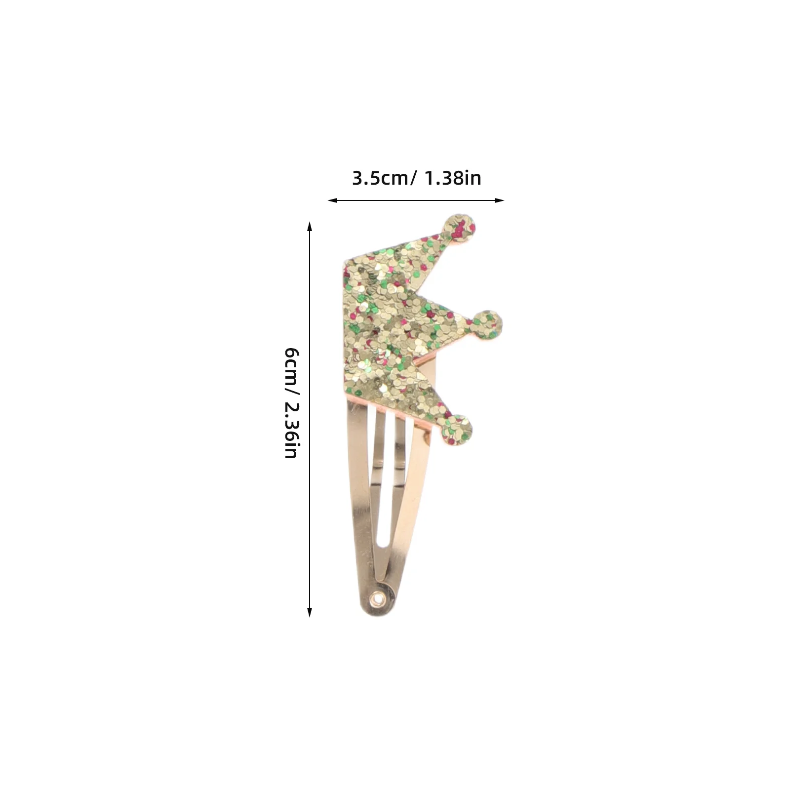 

8Pairs Cute Hair Clips Metal Snap Sparkly Stars Hearts Crowns Butterflies Glitter Barrettes Hair Accessories