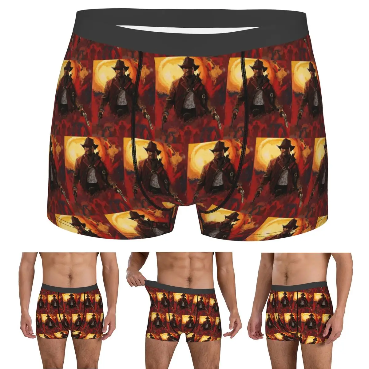 

Boxer Underpants Shorts Arthur Morgan RDR2 Panties Male Soft Underwear for Homme Man Boyfriend Gift