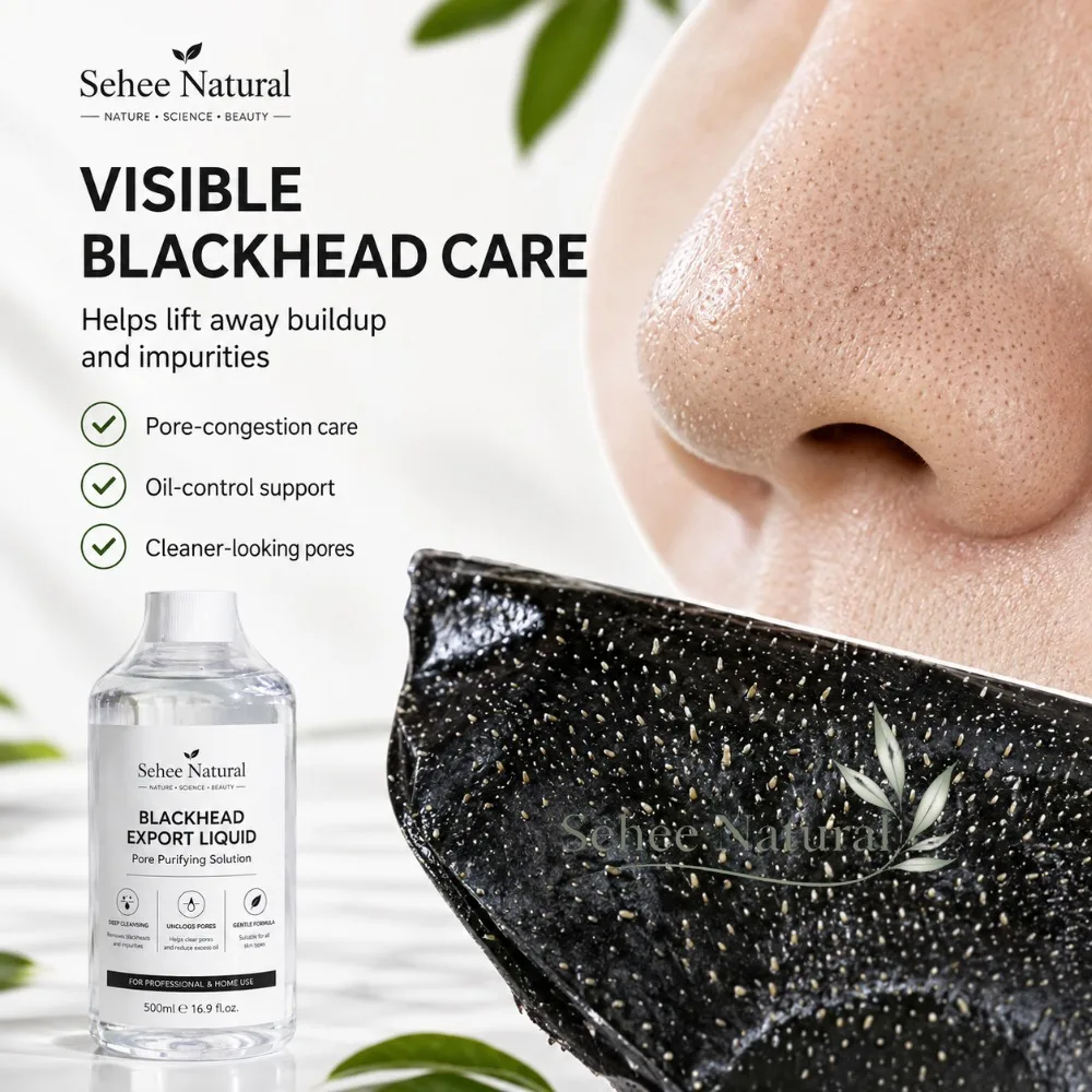 Blackhead Export Liquid 500ml Deep Pore Cleansing Solution Sebum Oil Removal Pore Purifying Facial Skin Care for Salon Home Use