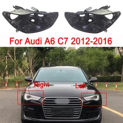 Headlight Base For Audi A6 C7 2012-2016 Headlamp House Car Rear Base Front Auto Headlight Back House