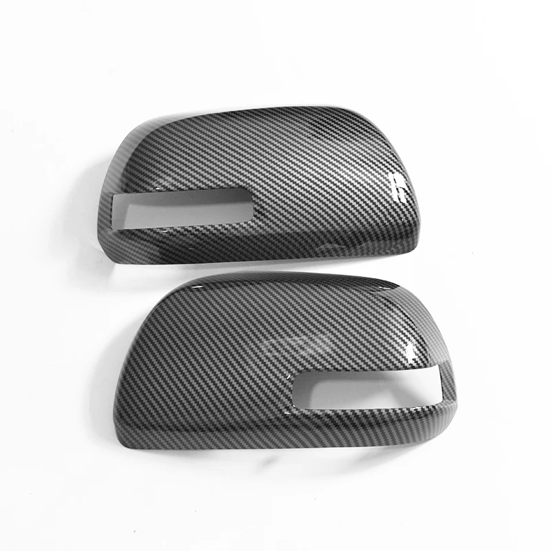 

For Toyota Fortuner SW4 2005-2015,black carbon fiber rearview mirror cover replacement buckle 2006 2007 2008 2009 2010 2011 2012