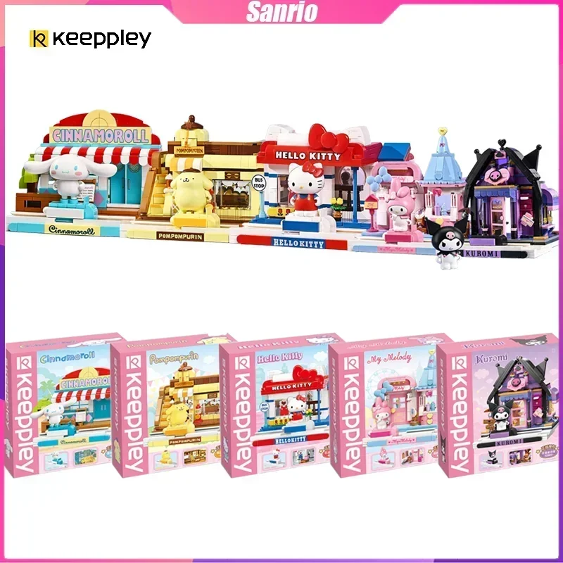 

Keeppley Sanrio Building Blocks Streetscape series Decoration Puzzle Assembling Model Toys Birthday Gifts for Boys and Girls