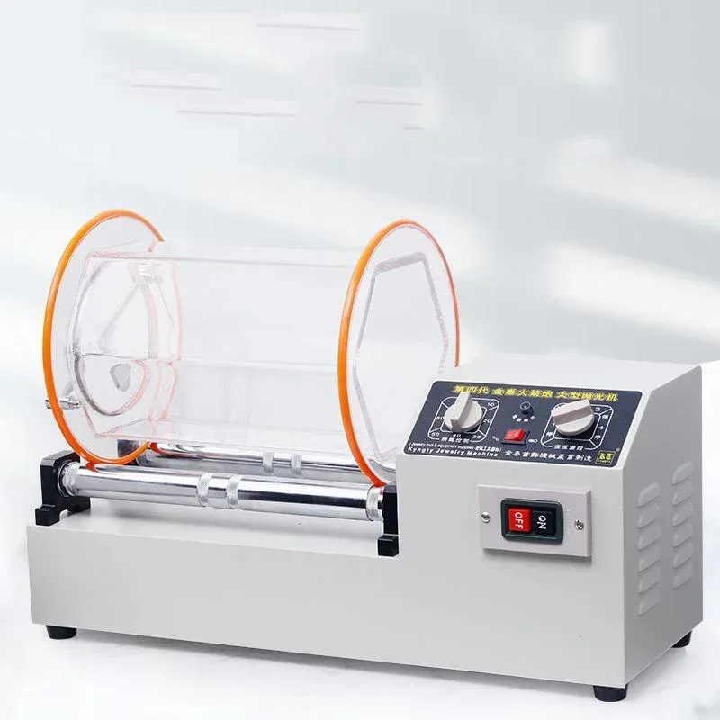 Small Rotary Tumbler Polisher: Machine for Polishing and Grinding Collectible Walnuts, Gold & Silver Jewelry, and Ancient Coins