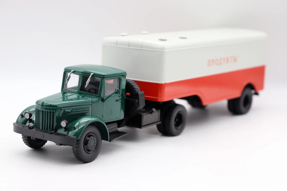 トレーラー付きMAZ-200Bトラック,MAZ-5217,wwii車,ダイキャストモデル,新しいコレクション,1:43