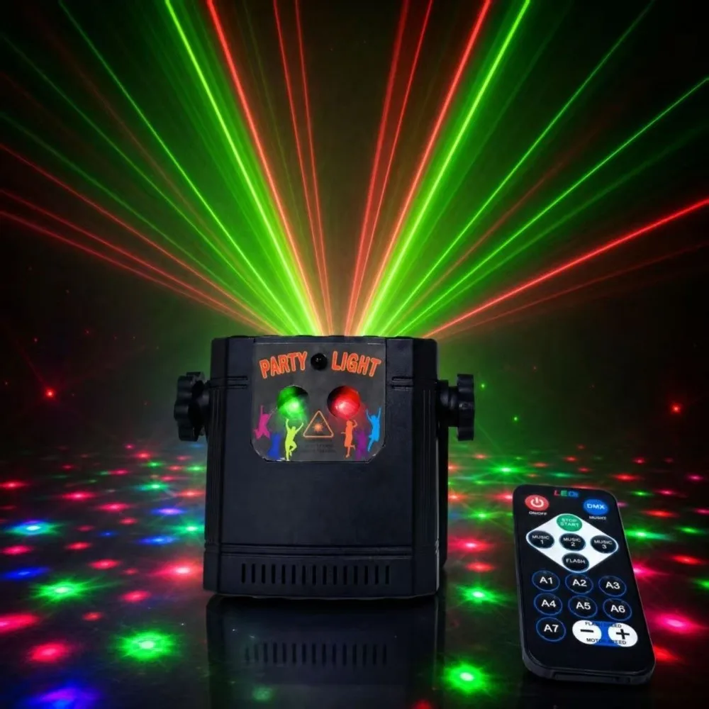 Sound Control Stage Effect Light 68 Pattern Angle Adjustable LED Strobe Light Creative with Bracket Disco Party Light