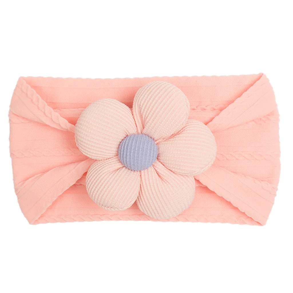 Big Bow Flower Elastic Hairbands Children Girls Sweet Hair Bands Fashion Headbands Hair Accessories Turban For Kids