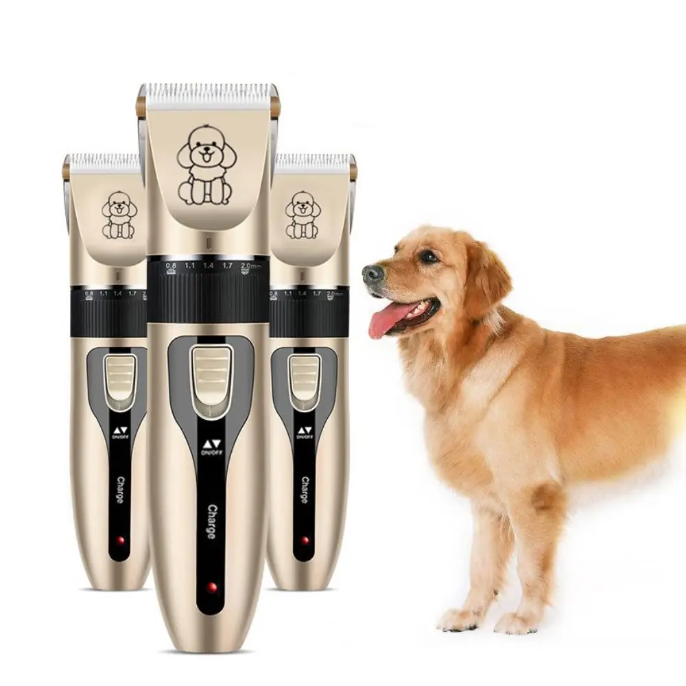 

Professional Dog Professional Hair Clipper USB Charging Cordless Pet Shaver Full Set Ceramic Cutting Head Electrical