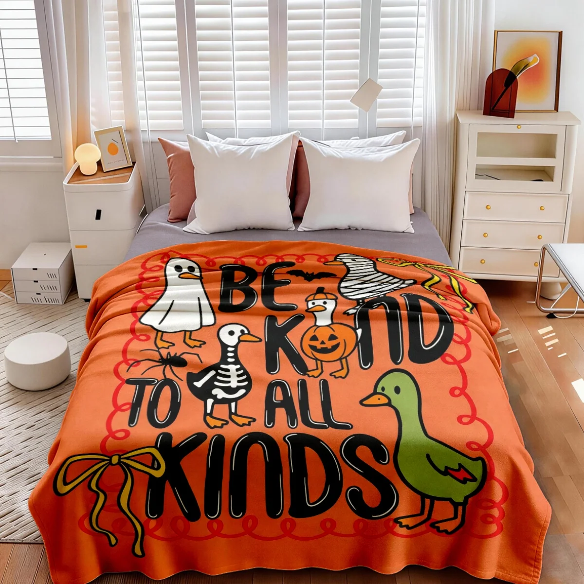 Ultimate Fall Halloween Throw Blanket Pumpkin Autumn Decor Cozy Picnic Knit Seasonal Kids Girls Boys Gift Idea