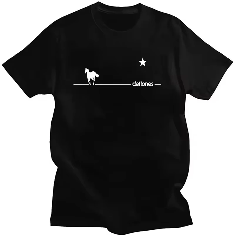 2026 Trendiges T-Shirt mit rosa Pferdesilhouette für Herren, minimalistischer Tierkunstdruck, lässiges Streetwear-Kurzarm-Shirt – Detail 7