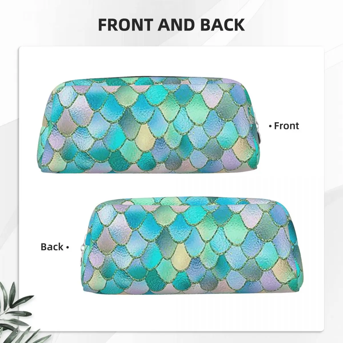 Mermaid Fish Scale Pencil Cases for Students School Pen Box Pencil Bag Pencil Pouch Pen Holder