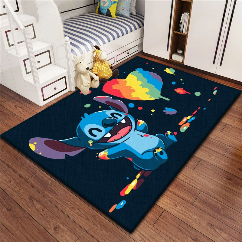 Alfombras de Anime con estampado 3D de punto de moda, sala de estar de dibujos animados, dormitorio, área grande, alfombra suave, hogar, habitación de niños