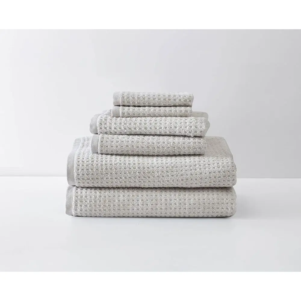 

Highly Absorbent Cotton Bath Towels Set, Low Lint, Fade Resistant, Oeko-Tex Certified, 6-Piece, Northern Pacific Grey