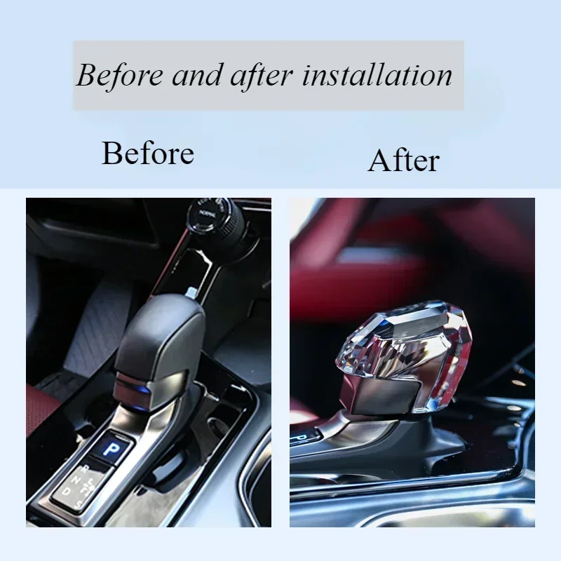 Gear Lever Gear Stick Interior Refit Parts Accessories Crystal Handle Gear Head  Modified Shift Knob For Lexus NX RX 2022 - 2023