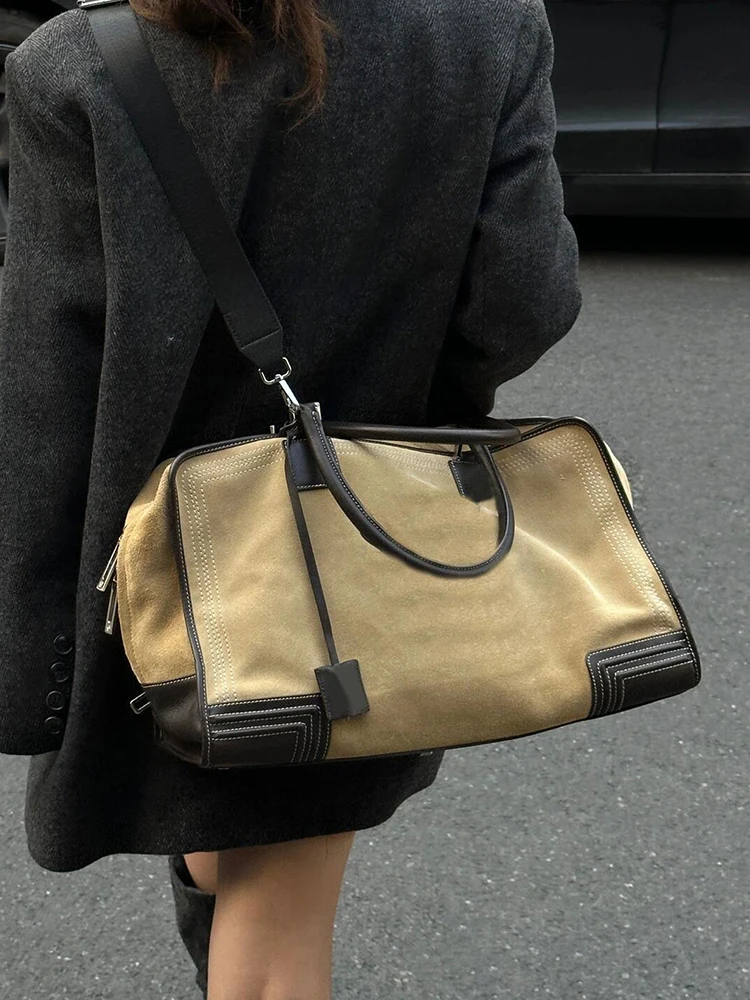 

Suede Large Capaci Tote Bag Women's 2025 New Luxury mat High-End Commuter Handbag oulder Crossbody Bag