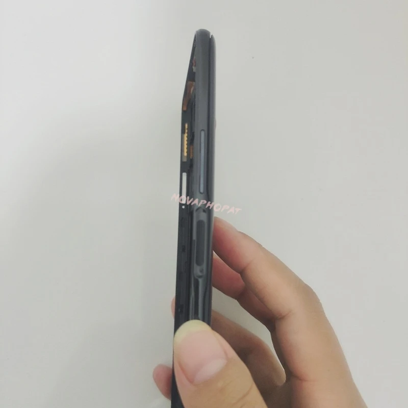 Middle Frame Bezel For Infinix Zero 8 X687 Battery Cover Back Rear Door Housing Side Volume Button Camera Lens Frame Holder