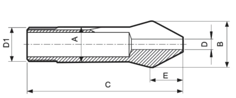 W25 Extended Nose Collet for The Schaublin Machine   HE-E06993