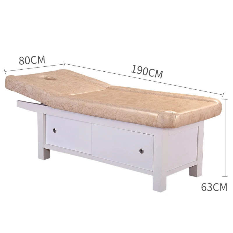 Solid wood beauty bed beauty salon special sliding door massage bed physiotherapy spa bed household