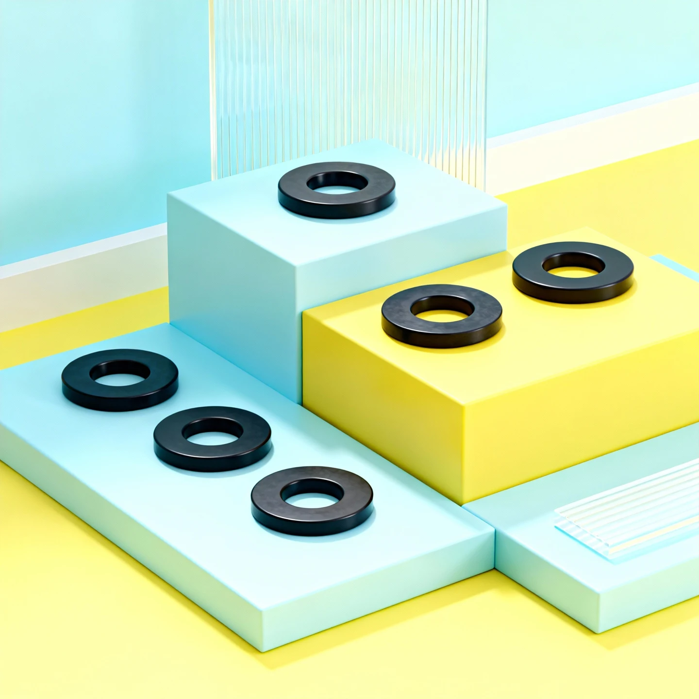 H2.5mm M3-M9mm Flat Washer Gasket NBR VMQ FKM EPDM Fluorine Black Nitrile Rubber Silicone Seals Washer Red White O Ring