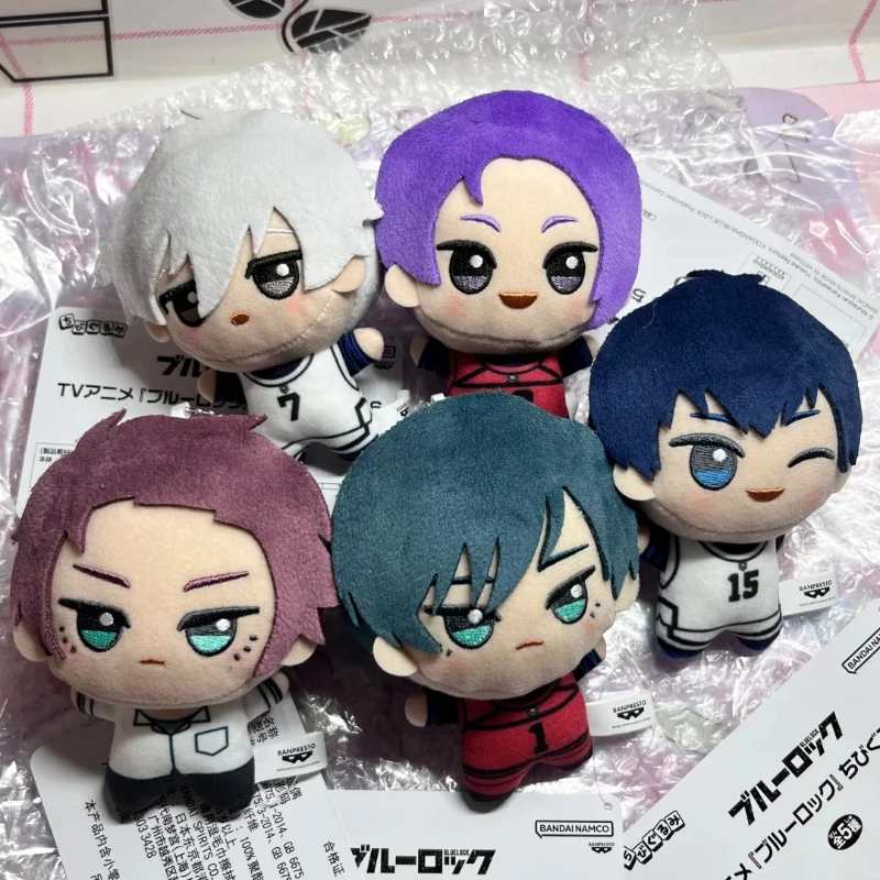 10cm Blue Lock Rin Itoshi Sae Nagi Seishi Mikage Reo Isagi Yoichi Doll Vol.6 Fluffy Maumet Pendant Puppet Keychain Keyring Charm