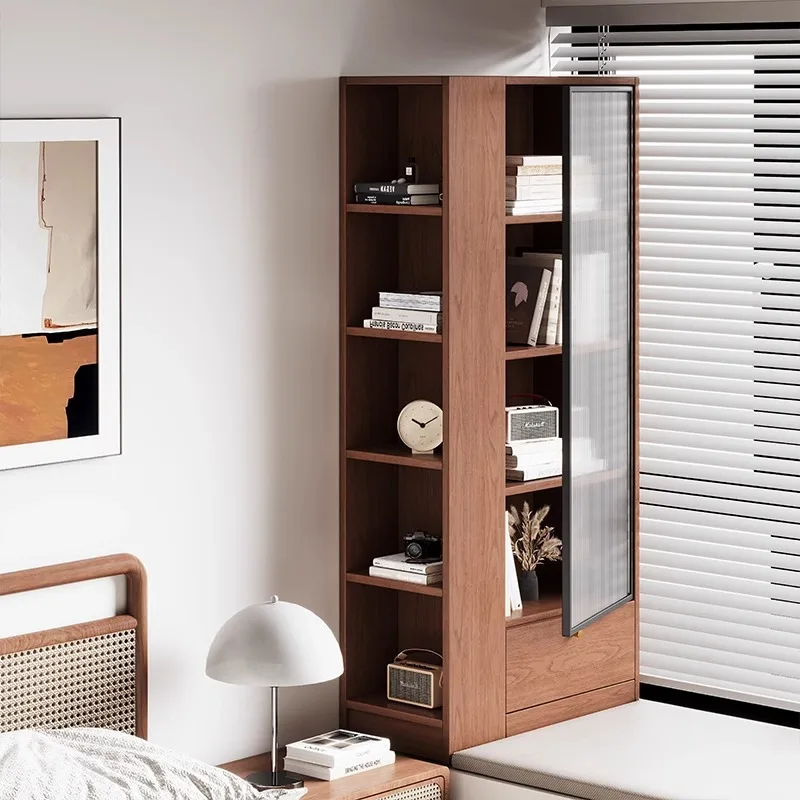 

Balcony bay window cabinet storage cabinet bookcase locker wall integrated drawer storage corner utility cabinet