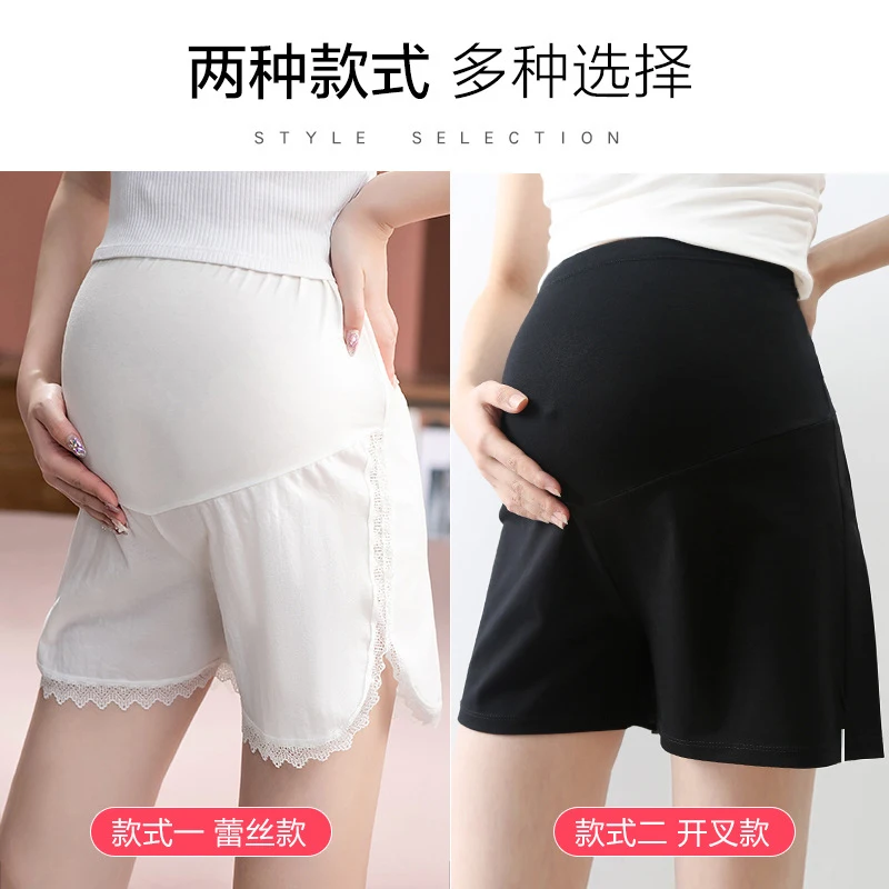 

Pregnant Women's Safety Pants Summer Breathable Pregnancy Fashionable Bottoming Shorts High-waist Maternity Wear Underpants