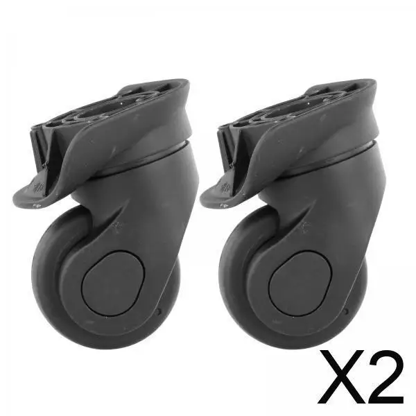 Ruedas de repuesto para maleta, Kit de reparación giratorio 360, piezas universales negras para arreglar equipaje de viaje