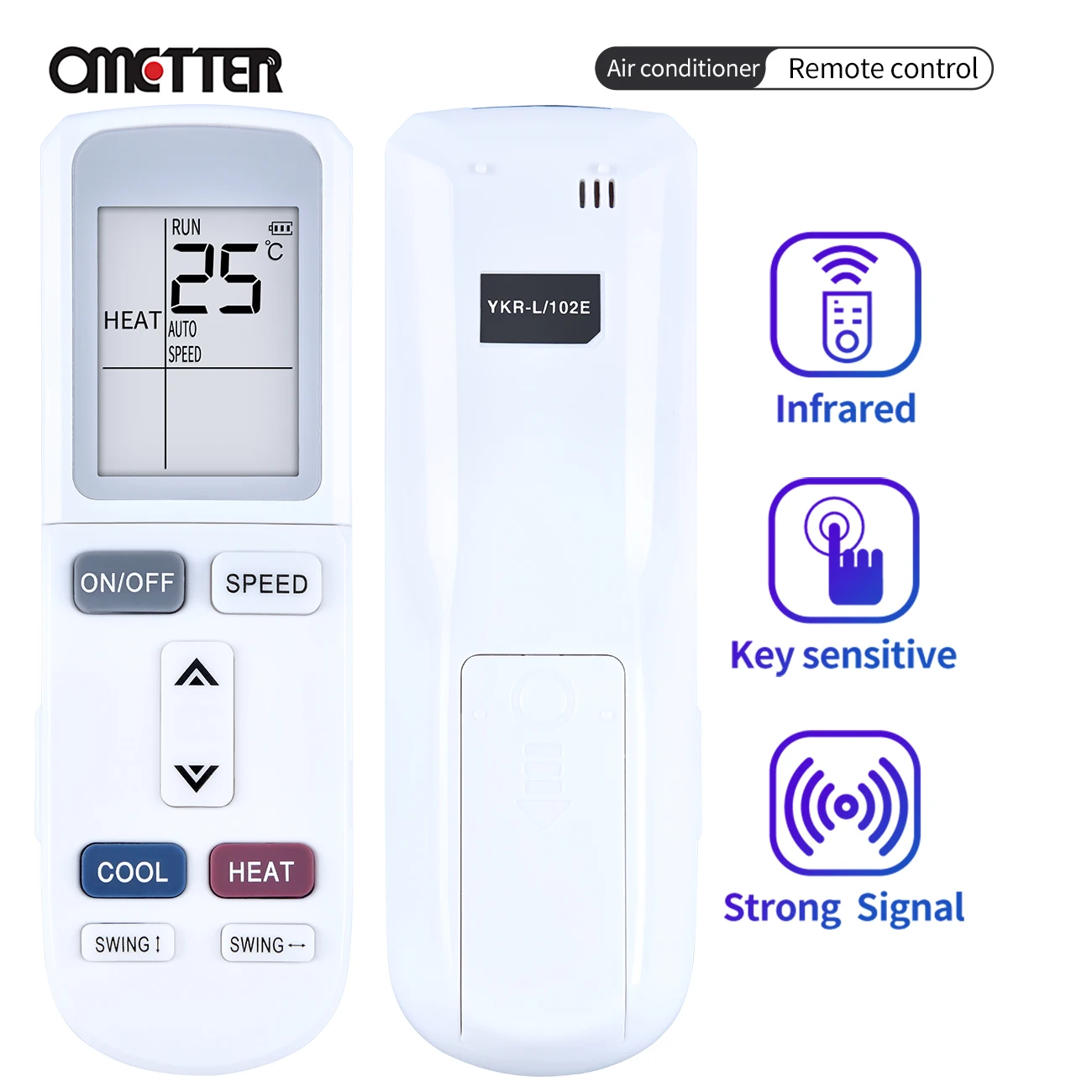 Nowy pilot do klimatyzatora AUX Rinnai Akai Besat Shownic YKR-L/101E YKR-L/102E YKR-L/103E