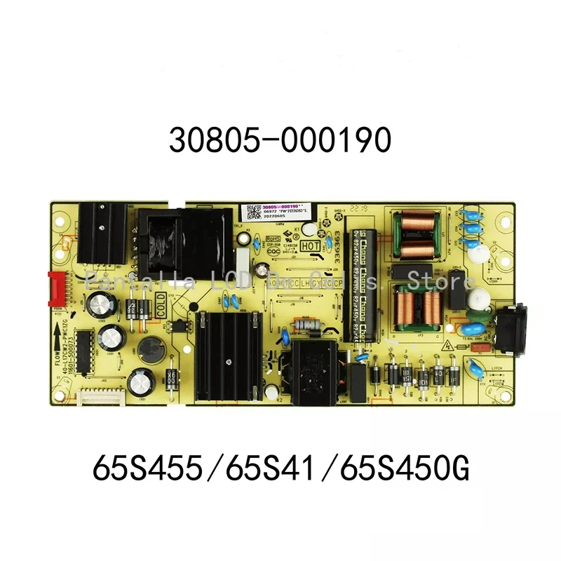 Original Power Supply Board 30805-000190 40-L17CW2-PWC1ZG for 65S450F 65S451 65S455 65s41 TV Disassembly Accessories 100% Tested