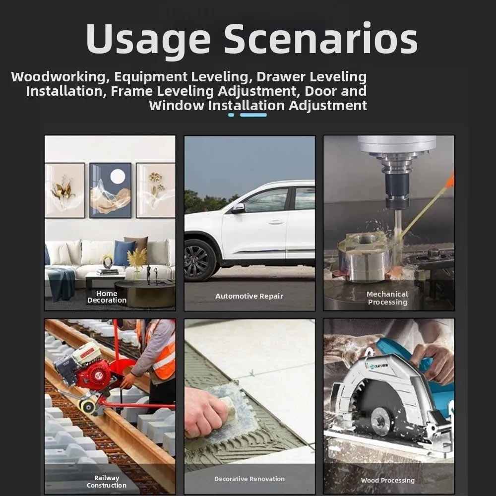 مقاوم للماء الميل الرقمي LCD الخلفية قاعدة مغناطيسية زاوية مكتشف 360 درجة الدقة إمالة زاوية صندوق النجارة العمل #1
