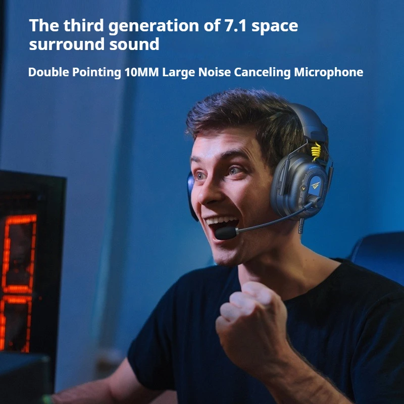 Somic 936Ultra 유선 헤드폰 게임용 50mm 다이나믹 드라이버 소음 제거 FPS E-스포츠 게임용 노트북 헤드셋(마이크 포함)